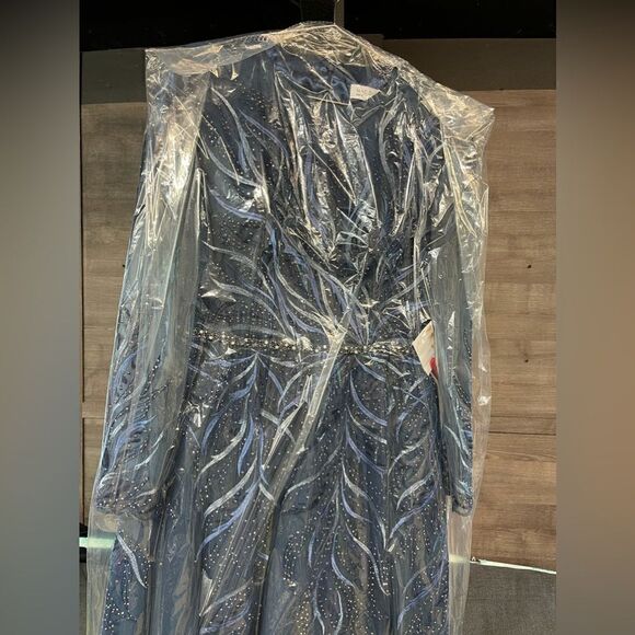 Mac Duggal 11136 Long Sleeve  Dress AUTHENTIC - Picture 5 of 14